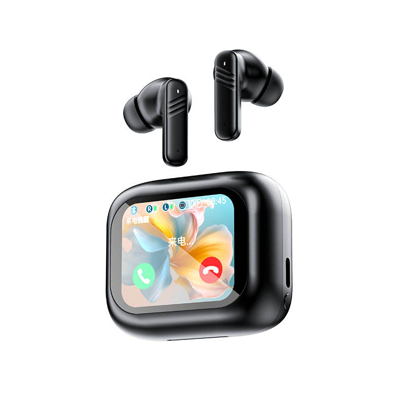 Kipokea sauti cha Bluetooth TWS cha Kisasa Skrini ya Rangi Kugusa Kufuta Kelele na Tafsiri ya AI kwa Simu yako