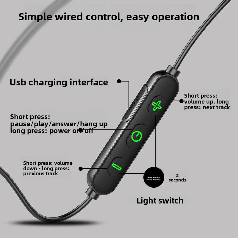 Kipokea cha Bluetooth Mnyororo – Taa za LED, Sumaku, Ucheleweshaji mdogo kwa Michezo.
